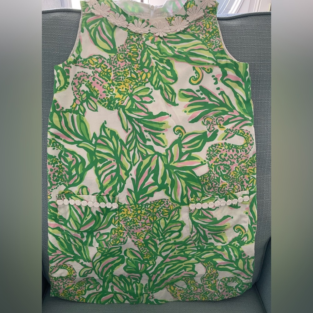 Lilly Pulitzer Green and Pink Patterned Top